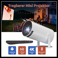 Android 11.0 Portable Projector Ultra HD 1080P LCD Smart Mini Projecter Support 4K Bluetooth 5G WiFi Outdoor Home Theater
