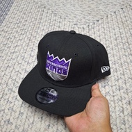 BLACK SACRAMENTO KINGS NBA LOGO 9SEVENTY SNAPBACK CAP/HAT BY NEW ERA