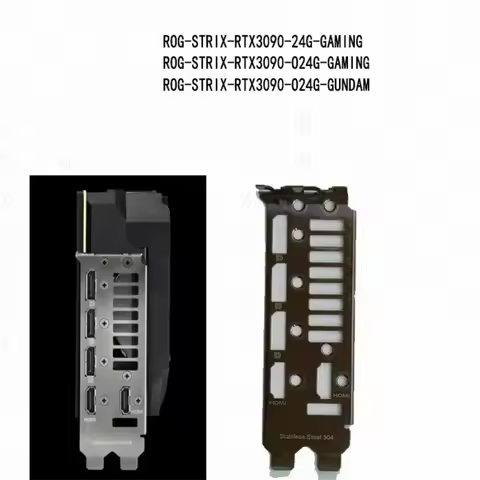 H I/O IO shield for ASUS ROG-STRIX-RTX3090-O24G-GAMING Video Card Backplate Panel