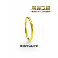 SF Ancient Method Matt Ring 古法素圈戒指/100%AUTHENTIC 999GOLD(JZ565/JZ534)