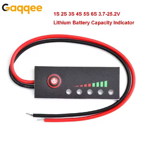 1S 2S 3S 4S 5S 6S Lithium Battery Li-po Li-ion Capacity Indicator Board Power Display Charging Charg