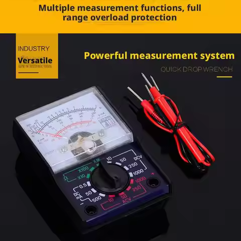 Analog Multimeter With Test Pen Dc/ac 250V 1000V Voltmeter 250ma Ammeter Meter Analog Multimeter Tes