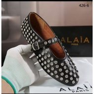 Ready flat shoes alaia paris black uk 38 insole 24