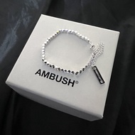 01_AMBUSH Out Of Print - Bracelet S999 Sterling Silver Small Square Dice Couple Valentine's Day Gift