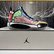 👟實拍 Zion Williamson x Air Jordan 34 Noah PE 蠟筆塗鴉 籃球鞋  Size：40 40.5 41 42 42.5 43 44 44.5 45 46（偏小一碼）
