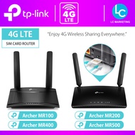 TP-Link TL-MR100 Archer MR200 MR500 Wireless 4G LTE Mobile Direct Sim Modem Router Plug and Play