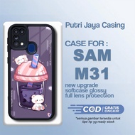 Latest Samsung M31 Case Cute Boba Casing Samsung M31 Hardcase Softcase Glossy