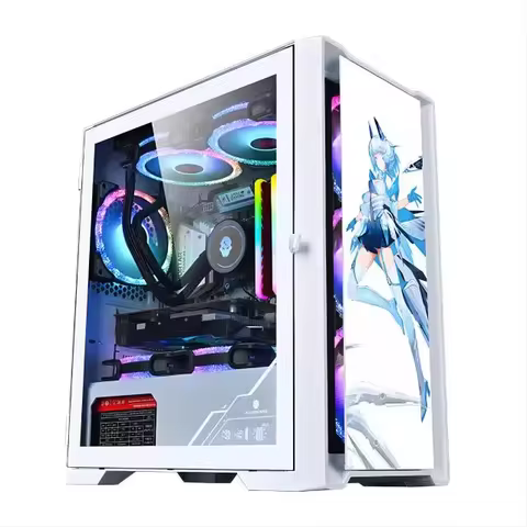 AOTESIER Gaming PC core i7 CPU With 16G RAM 256G SSD HD4600 ATX/ITX/M-ATX full view side panel Tempe