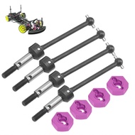 houglamn-my RiToEasysports 4Pcs CVD Drive Shaft Metal RC Car Transmission Axle Compatible with Sakur