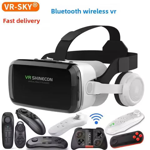 Wireless Virtual Reality Glasses IMAX Huge Screen 3D Glasses Google Cardboard Box VR Headset for 4.7