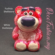 Lotso/Toy Story 3 草莓熊 Multi-Crystal 多重水晶  Natural Crystal Gravel Orgone Decoration Ornament 天然水晶奥根摆件