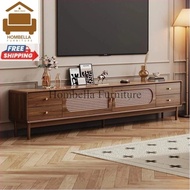 Solid Wood TV Cabinet / Modern Living Room Table / Home Entertainment Storage
