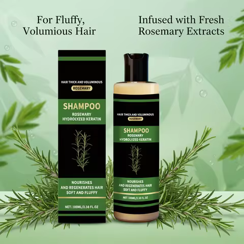 Rosemary Oil and Hydrolyzed Keratin Shampoo Moisturizing Hydrolyzed Keratin Daily Hair Care Smooth S