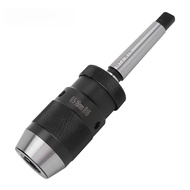 [Ready Stock] MT2 B16 Keyless Drill Chuck Arbor 0.5-16mm Self Tightening CNC Lathe Milling Tool