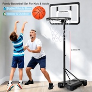 Tiang Bola Keranjang Basketball Hoop Stand Adjustable Height 2.5m/2.7m Stable Base for Kids Adults I