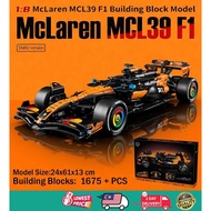 McLaren MCL39 F1 1675Pc 1:8  Building Blocks Model/Buiding Blocks/F1/Mclaren |Ready Stock| SALES|