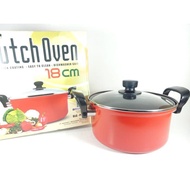 (18 CM) TEFLON OVEN DUTCH PAN MASLON MASPION 18CM THICK