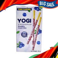 Biskut Stick Blueberry, Yogi Blueberry Cream with Fruit Chips Stick 32g