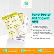 Poster Kebidanan 60 LANGKAH APN - 1 Set TERBARU