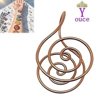 YOUCE Copper Palm Ring, Portable Handmade Spiral Palm Ring,  Adjustable Jewelry Accessories Reiki En
