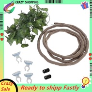 Reptile Bend-A-Branch Vines Flexible Leaves Pet Habitat Decor Climber Jungle Long Vines for Climbing