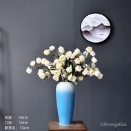 Living Room Floor-Standing Ceramic Vase Decoration Jingdezhen Ceramic Vase Jingdezhen Flower Arrangement Flower Pot Glaz