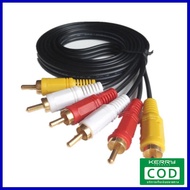 [ส่งฟรี] 3RCA Male to 3 RCA Male Composite Audio Video AV Cable Plug 3X RCA Retail &amp; Wholesale 1.5M ของอยู่ไทย จัดส่งไว เก็บเงินปลายทาง