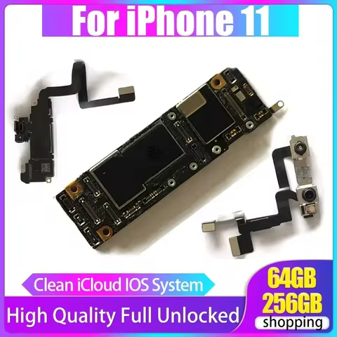 Motherboard Fully Tested Authentic For iPhone 11 Pro Max 64g/256g Unlocked Mainboard With Face ID Cl