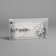 迪士尼4層一次性口罩  - 淺白 (12 個) - 黛絲 - 大碼