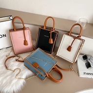 2 0 1 Small Bag Female Hand-stitched Simple One-Shoulder Messenger D I Y Trendy Square b a g