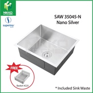 SUPERINO SAW35045 SUS304 Nano Sink + Tap Package