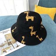 Kids Cartoon Giraffe Bucket Hat Cotton Baby Boy Girl Sun Hat For Kids-2-8 Years