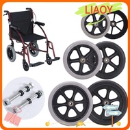 LIAOY Shoppin Cart Wheels, Replacement Rubber Solid Tire Wheel, Anti Slip 6/7/8Inch Wheelchair Caster