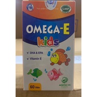 Omega E Kids (Box of 60 tablets) - Helps supplement DHA, EPA, supports brain development and improve