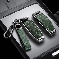 Zinc Alloy Leather Car Key Case for Audi Q8 RSQ8 A6 C8 S6 RS6 A7 S7 RS7 A3 8Y A8 D5 4N RS E-tron GT 