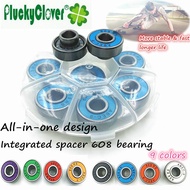 【Fast-selling】 Skateboard Bearing 608rs Abec9 Integrated Spacer Longboard Dance Board Double Rocker 