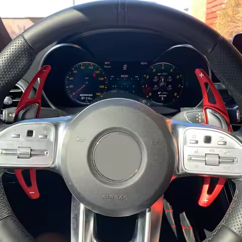 Car Steering Wheel Shift Shifter Paddle For Mercedes Benz AMG GLA45 SL63 A45 C63 E63 S65 CLS6 W176 W