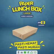Paper Lunch Box Large Lunch Box L (Contents 100 Pcs-LB2K2)