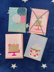 🎈🎂🧁 萬用賀卡 祝福心意卡 拍拖結婚週年紀念 生日卡 生日蛋糕咭 cake cupcake birthday card greeting card