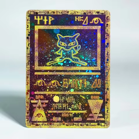 Proxy PTCG Collection Card Ancient Mew Classic Limited Anime Cards Zekrom Reshiram Victini Holograph