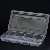 Transparent Plastic Tray/ Cheese Tart Tray/Cake Tray/ Mini Mooncake Tray Cavity Bekas Kuih Cavity (2