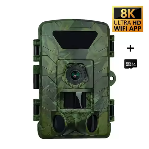 PR803W 8K WiFi Trail Camera - IP66 Waterproof, Infrared Night Vision, Motion Detection, APP for Wild