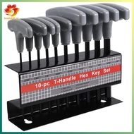 [hzsdakjjh.] 10PCS Imperial Hex Key T-Handle Set 3/32"-3/8" T-Handle Allen Wrench Set with Storage R