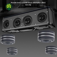 ZILUOLAN 4PCS Speaker Isolation Feet, Aluminium Alloy 40*22mm Shock Absorbing|Feet, Easy To Install 