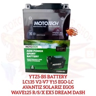 2024YTZ5S-BS YTZ5 YTZ5 5AH BATERI BATTERY YAMAHA LC135 V2 V7 . Y15 Y15ZR V1 V2 EGOS LC AVANTIZ EX5 WAVE125 R S X DASH 110   motorcycle battery .