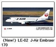 吉華科技@HASEGAWA 長谷川  LE-02 Embraer 170  1/144 模型客機