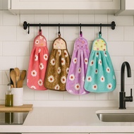 HANGING HAND TOWEL PATTERNED TOWEL/ KITCHEN TOWEL/ MULTIFUNCTIONAL MICROFIBER HANGING TOWEL