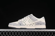Nike SB Dunk Low LV聯名 米灰牛仔布 周年高端定制 低幫休閑板鞋 XX3168-141