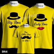 RETRO Big Boss Lady & Little Boss Family | Couple T-shirt | Family T-Shirt