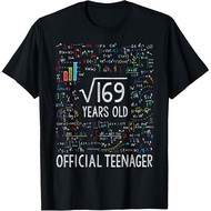 Square Root Of 169 13 Years Old Official Teenager Birthday Gift T-Shirt